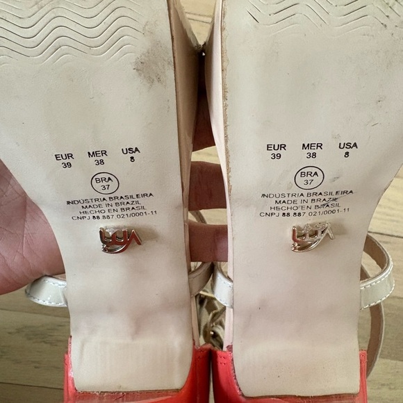 Brazilian Women's Nude and Pink Sandals - Picture 8 of 8